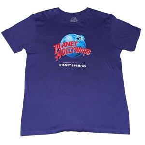 Planet Hollywood at Disney Springs Purple T-Shirt Size Large